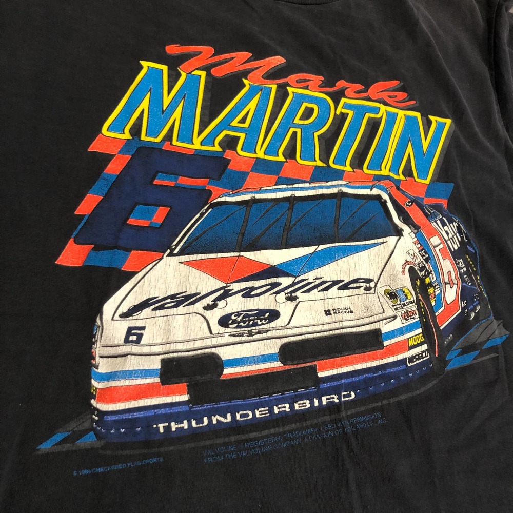 90s NASCAR Mens Medium Faded Mark Martin Sz XL